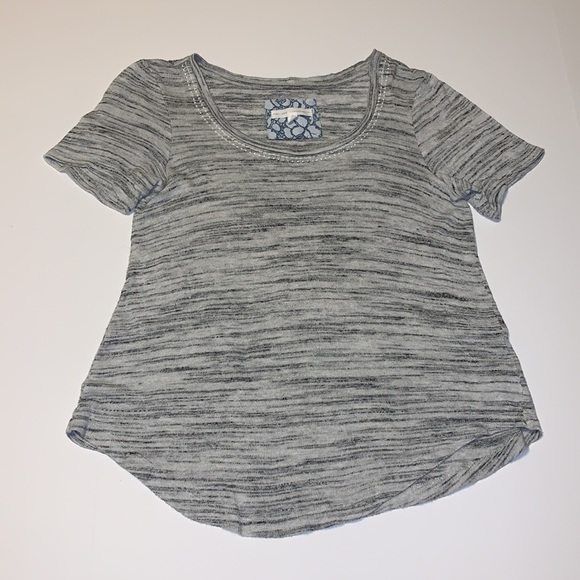 Anthropologie Pure + Good Heathered Black and Grey Top - Women’s Size XS - Picture 2 of 8